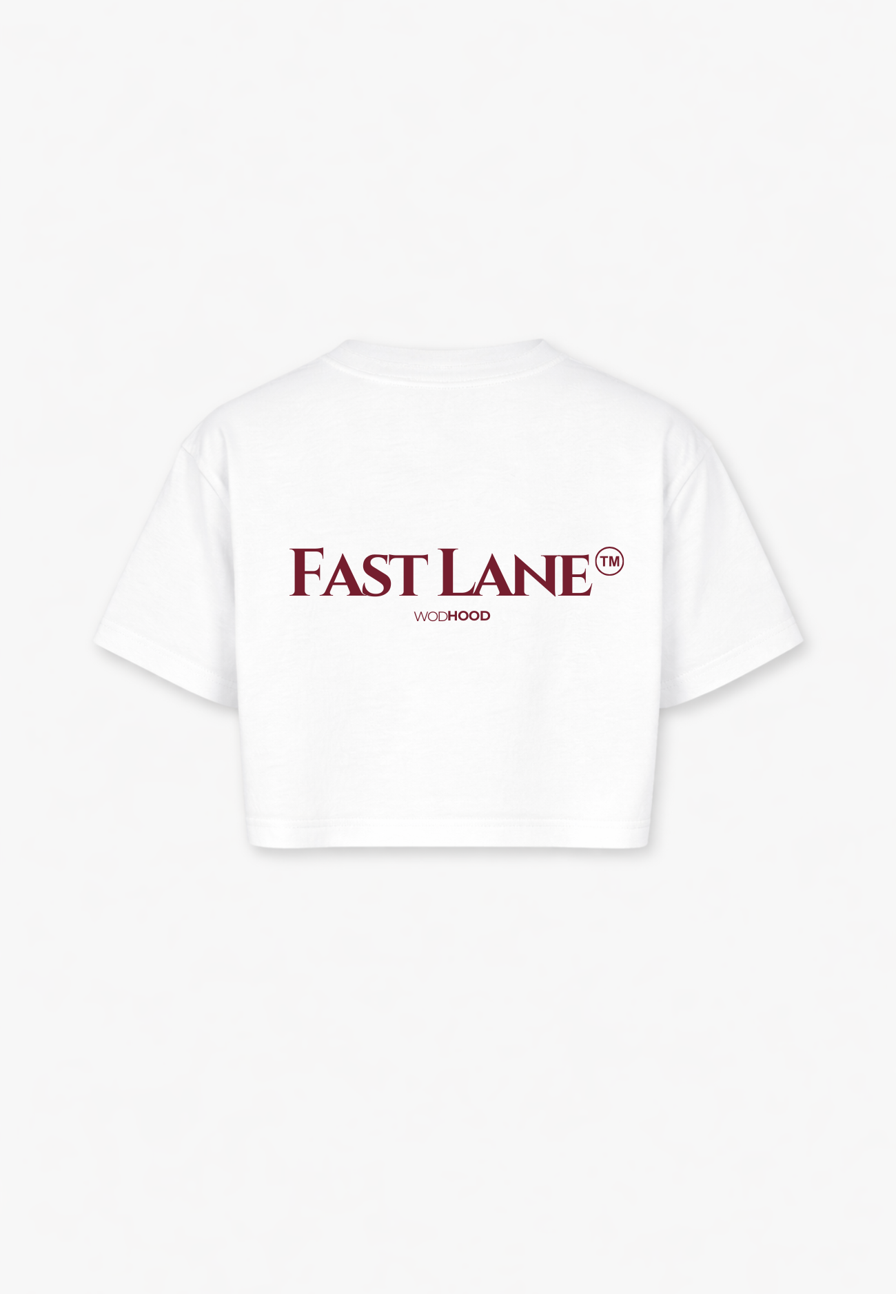 PRE - ORDER - FAST LANE OVERSIZED CROP TOP B/W