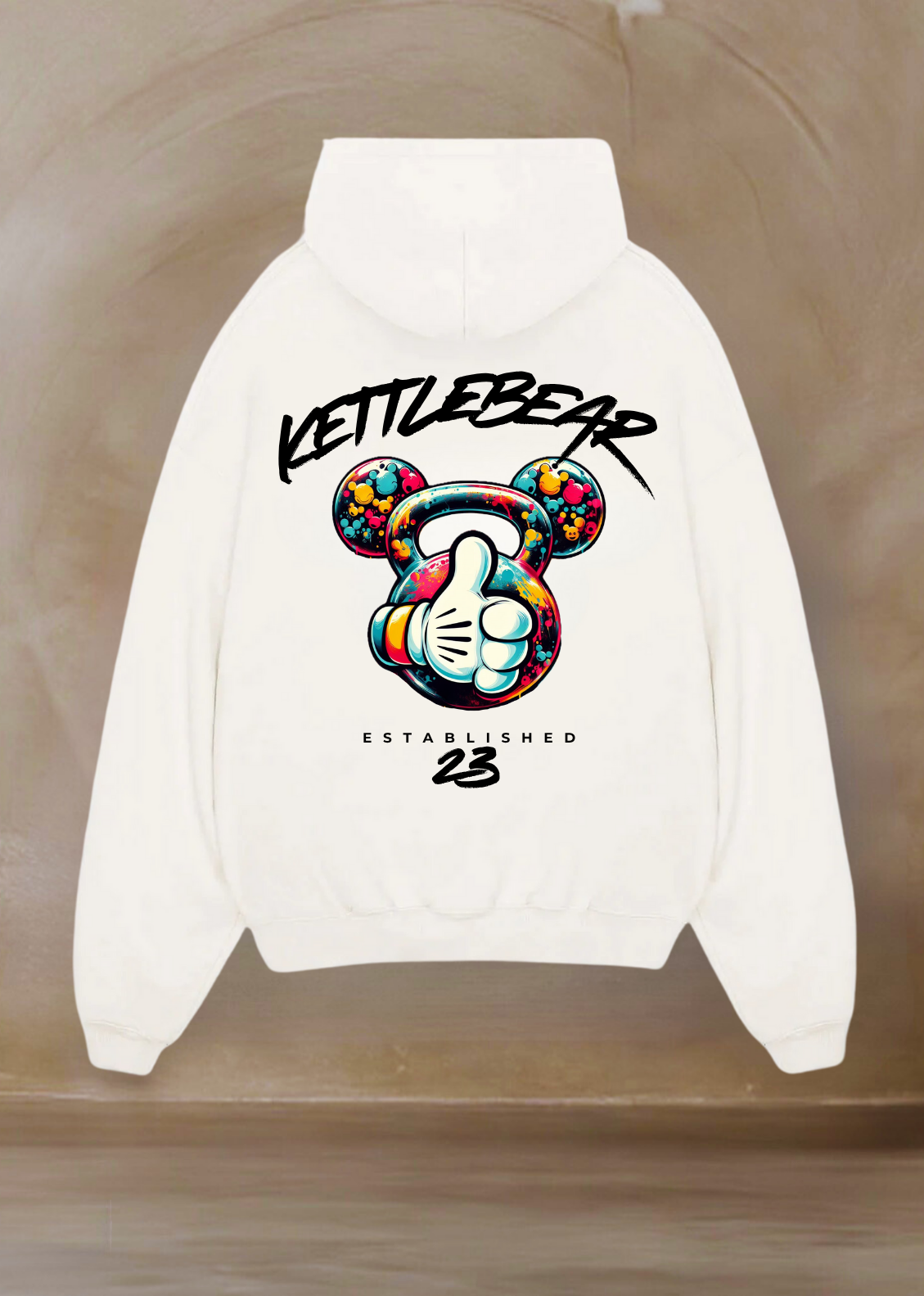 KETTLEBEAR23 Unisex Wodhoodie Weiß