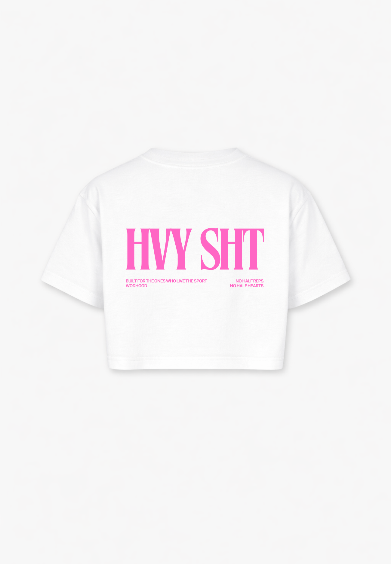 LIMITED DROP - HEAVY SH*T PINK OVERSIZED CROP TOP