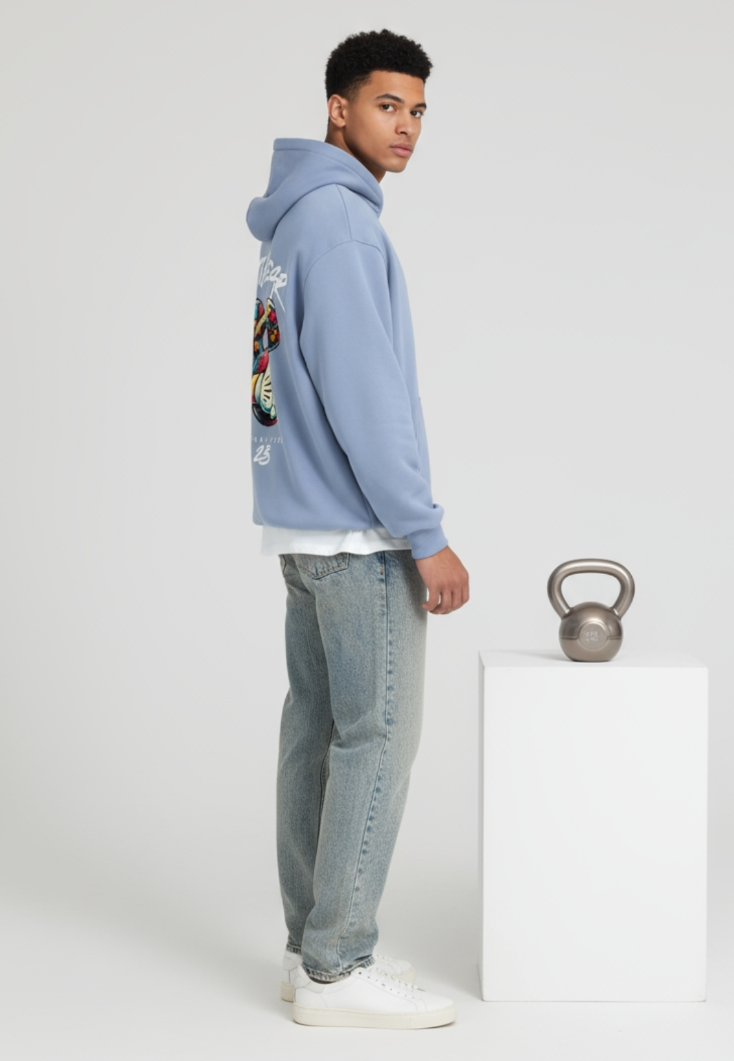 KETTLEBEAR23 Unisex Wodhoodie Blau