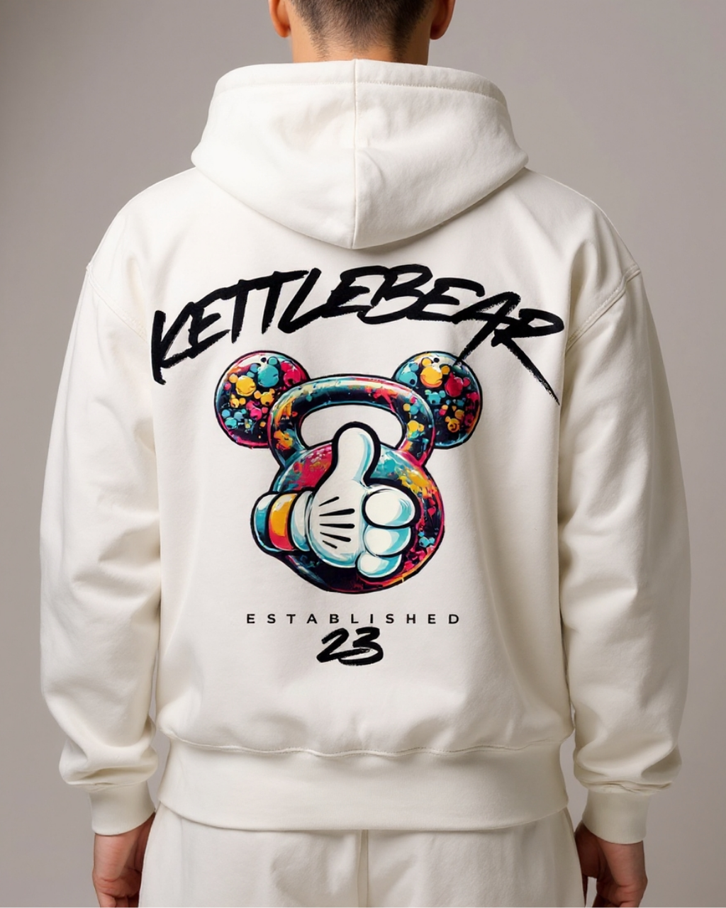KETTLEBEAR23 Unisex Wodhoodie Weiß