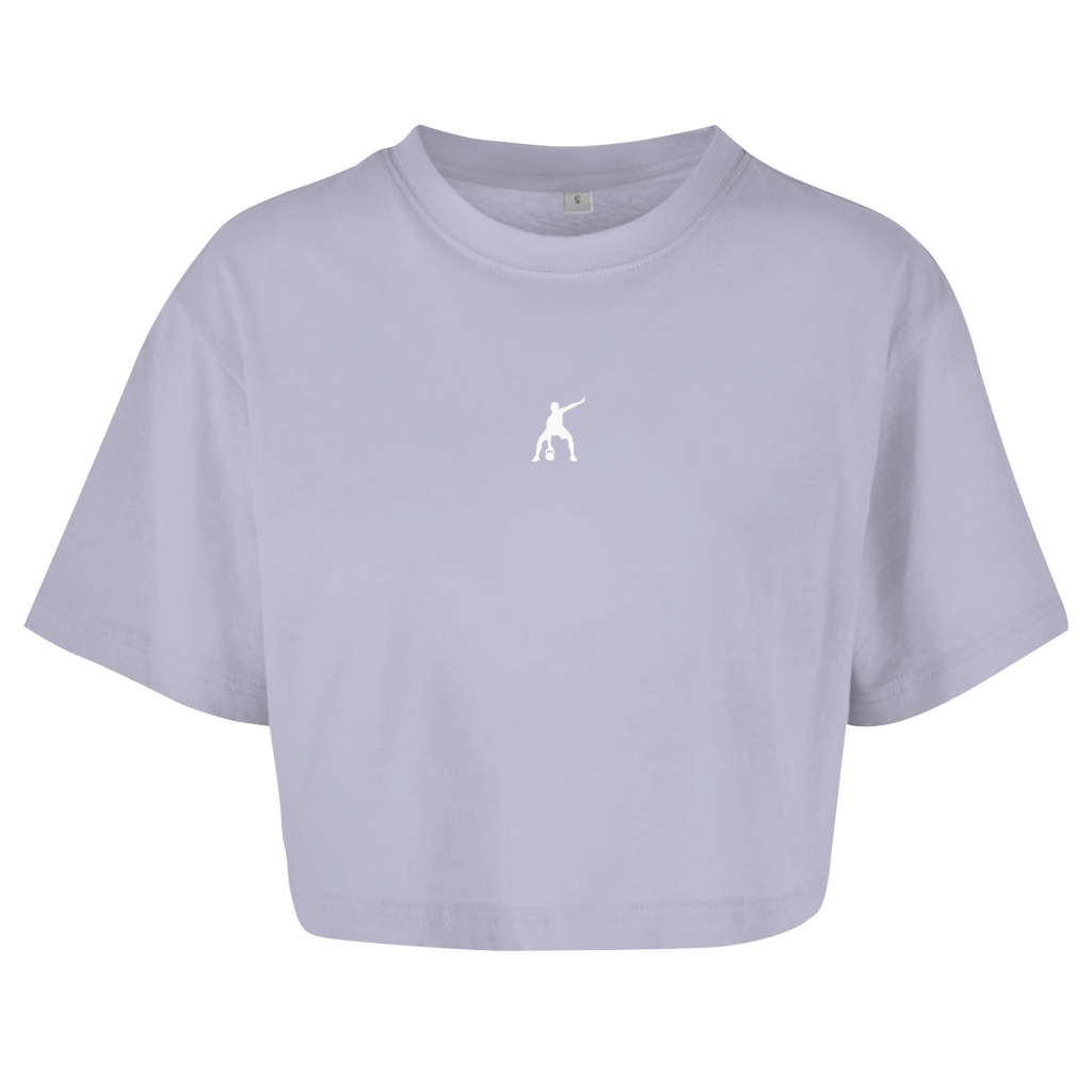 Wodhood I GO YOU GO B/W Oversized Crop Top