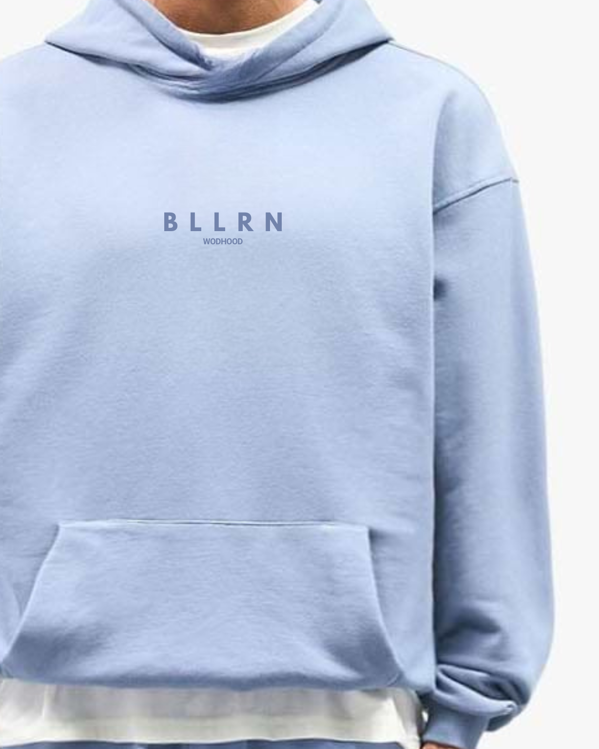 BLLRN Unisex Water Hoodie Blue