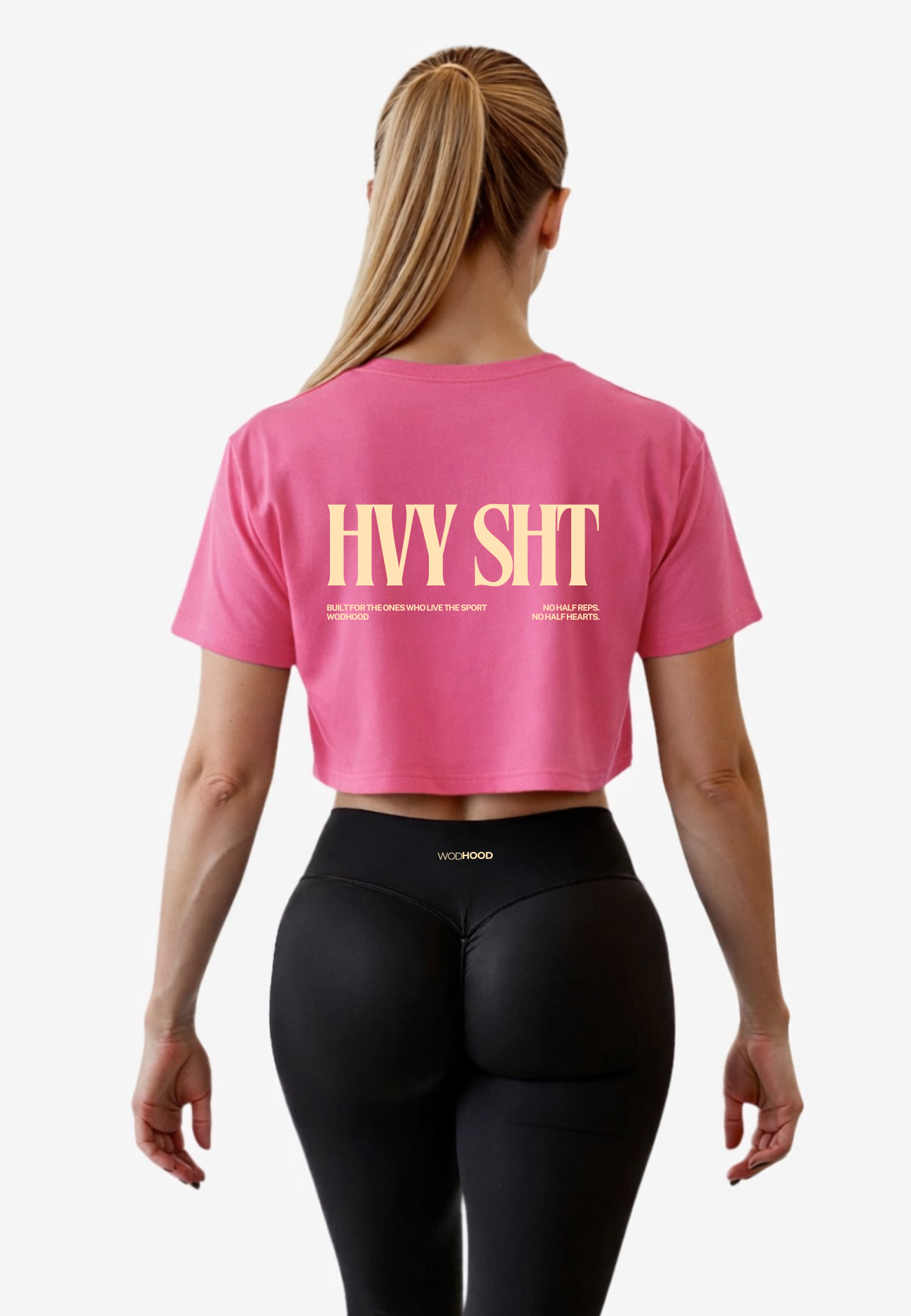 PRE - ORDER - HEAVY SH*T OVERSIZED CROP TOP PINK