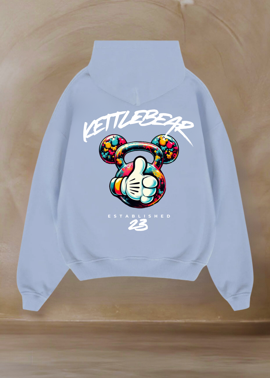 KETTLEBEAR23 Unisex Wodhoodie Blau