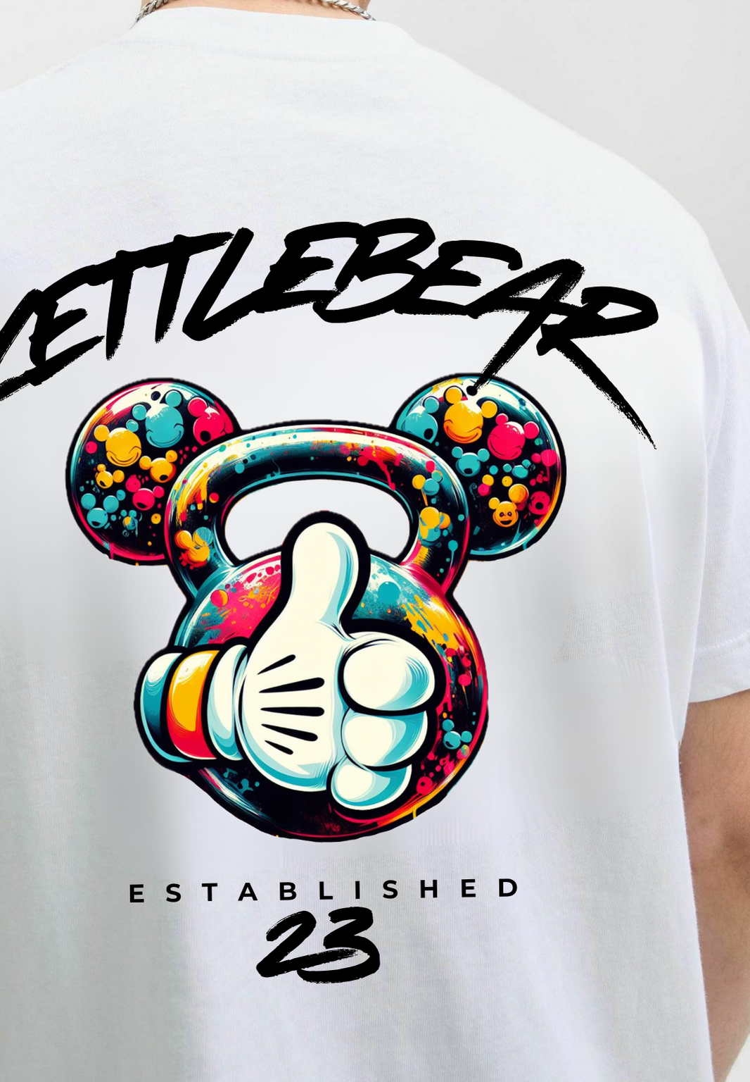 KETTLEBEAR23 Herren T-Shirt Weiß