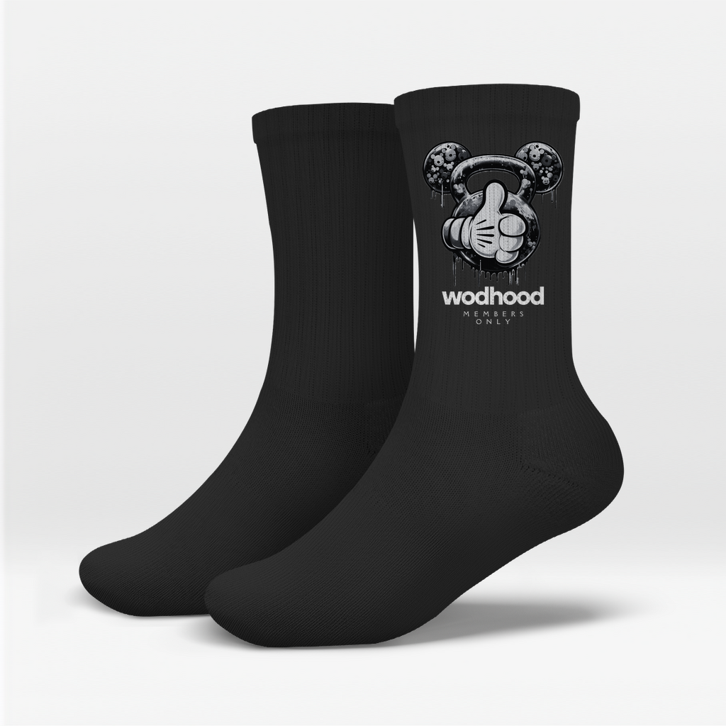 Wodhood KETTLEBEAR B/W Socks
