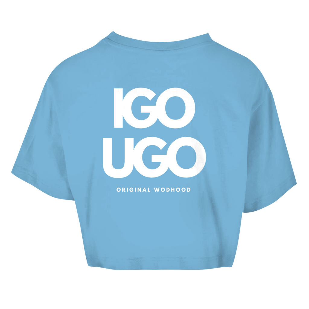 Wodhood I GO YOU GO B/W Oversized Crop Top