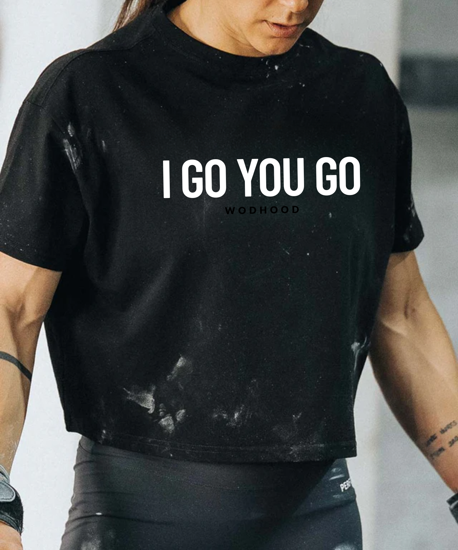 Wodhood TEAM23 I GO YOU GO Oversized Crop Top