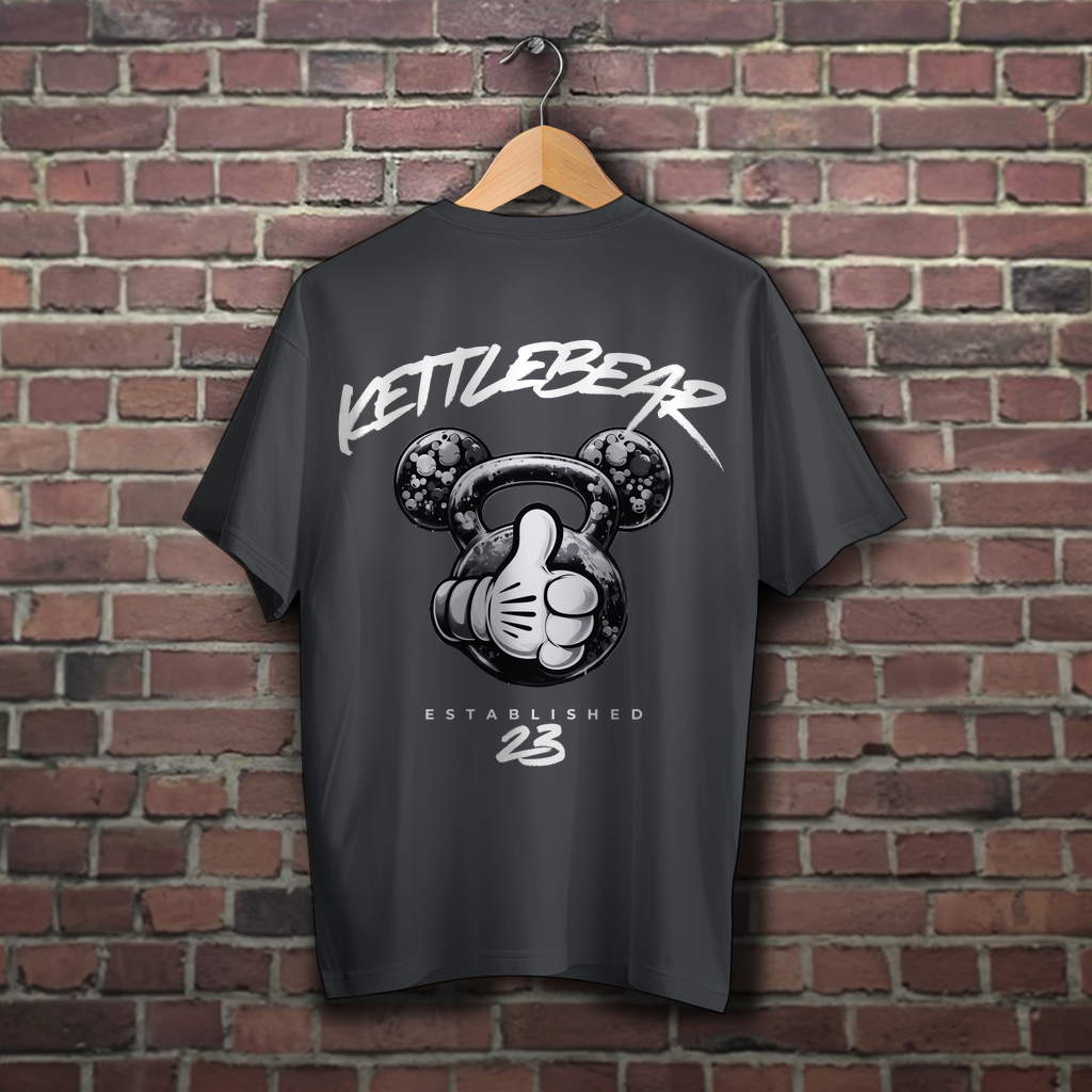 KETTLEBEAR23 B/W Unisex Oversized Shirt