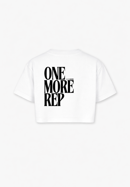 LIMITED DROP - ONE MORE REP OVERSIZED CROP TOP