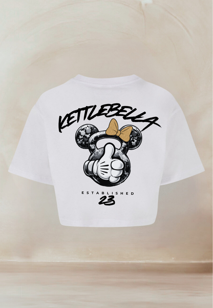 KETTLEBELLA23 Oversize Crop Top Weiß