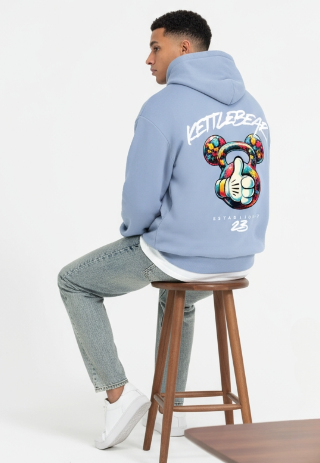 KETTLEBEAR23 Unisex Wodhoodie Blau