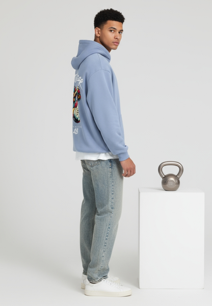 KETTLEBEAR23 Unisex Wodhoodie Blau