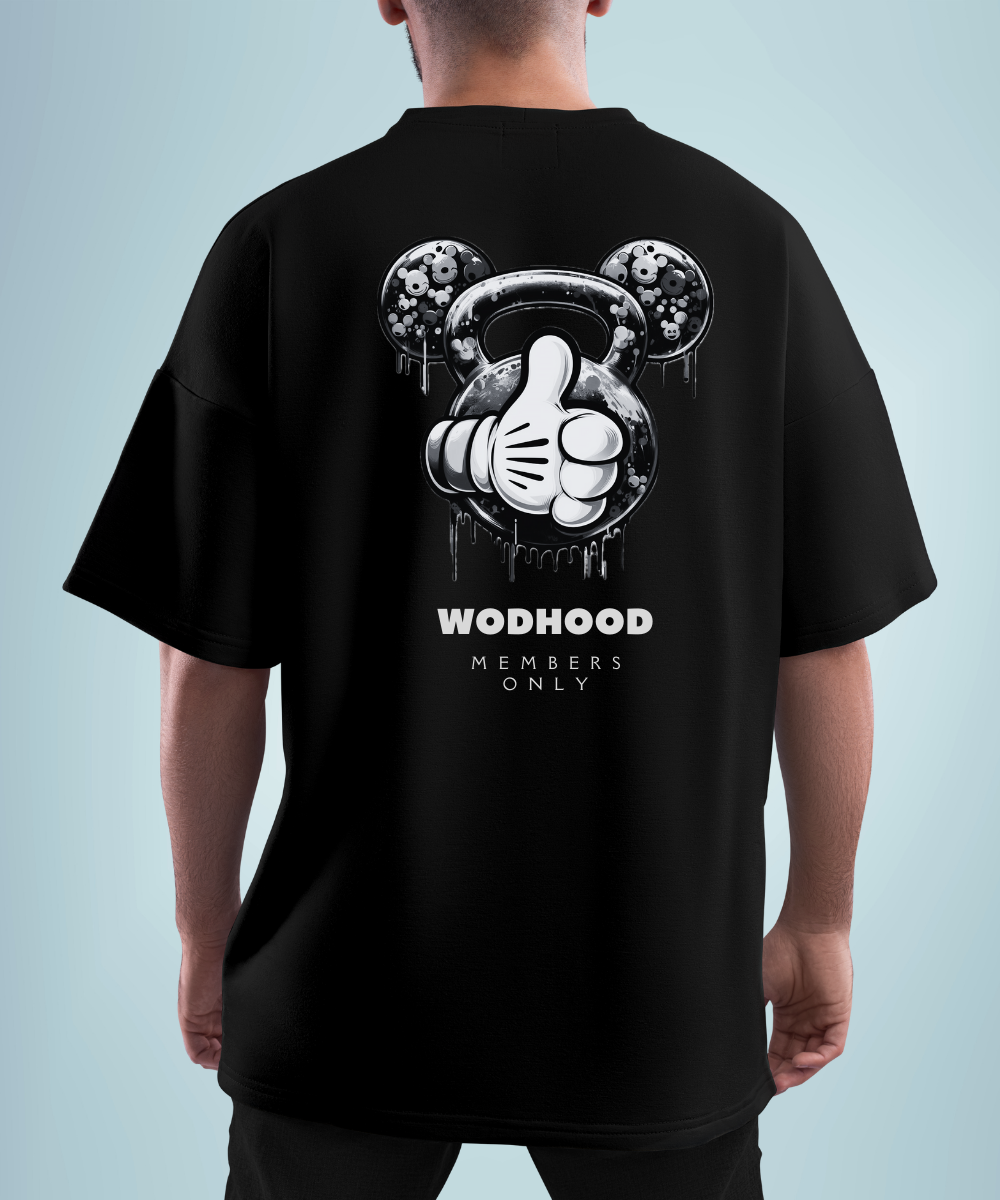 Wodhood KETTLEBEAR B/W Oversized Shirt