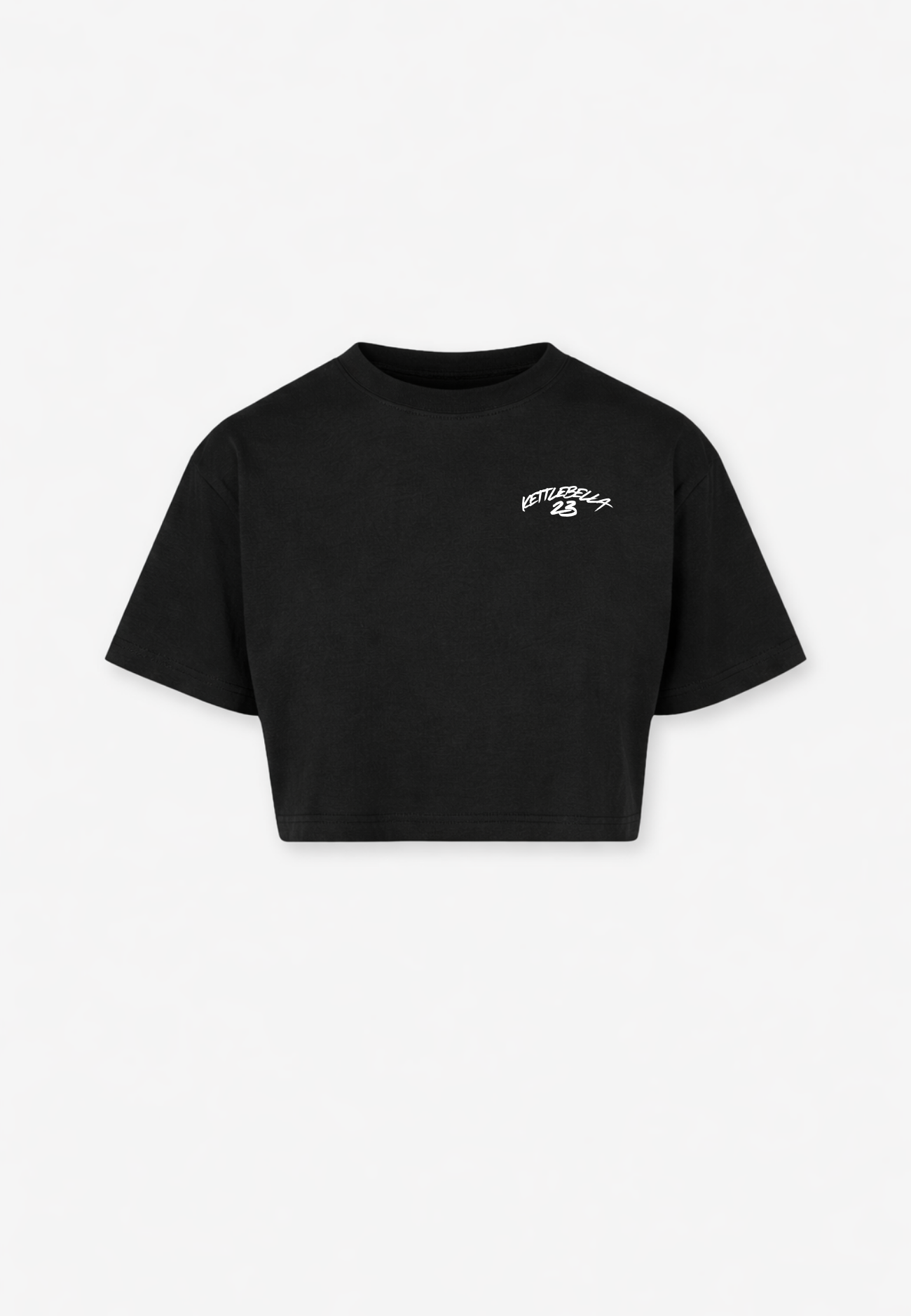 PRE - ORDER - KETTLEBELLA23 OVERSIZED CROP TOP BLACK