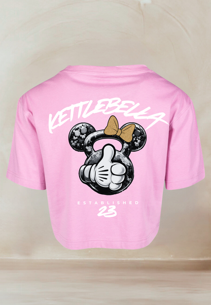 KETTLEBELLA23 Oversize Crop Top Pink