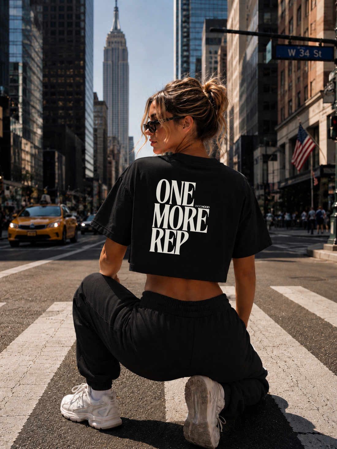 LIMITED DROP - ONE MORE REP OVERSIZED CROP TOP
