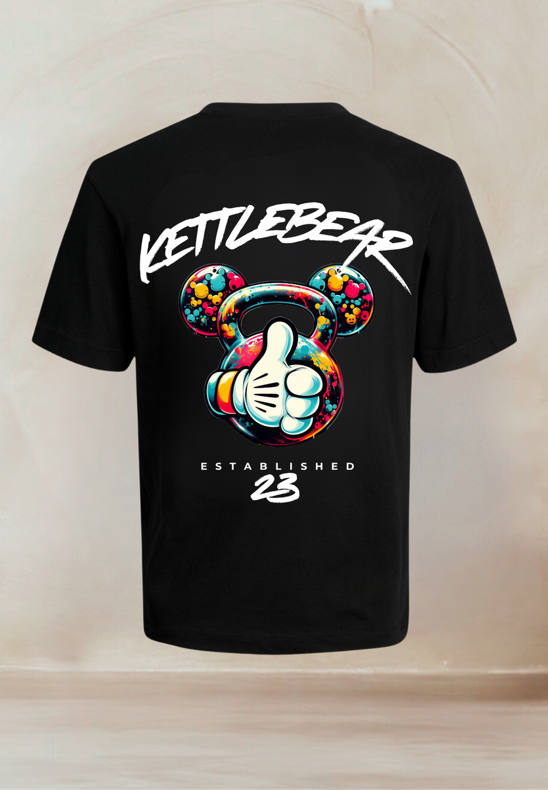 KETTLEBEAR23 Herren T-Shirt Schwarz