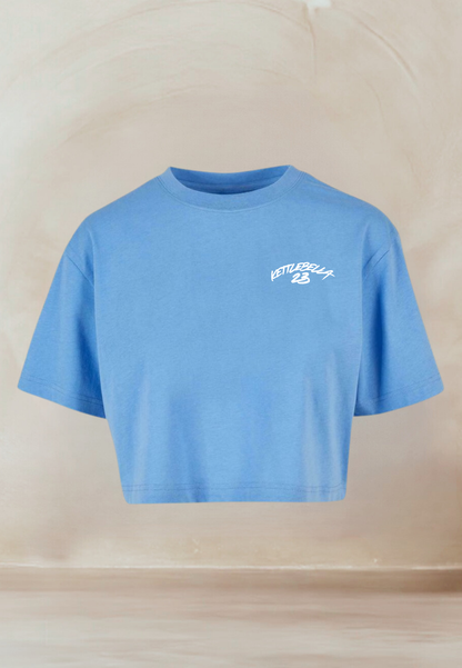 KETTLEBELLA23 Oversize Crop Top Blau