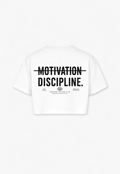 LIMITED DROP - DISCIPLINE OVERSIZED CROP TOP