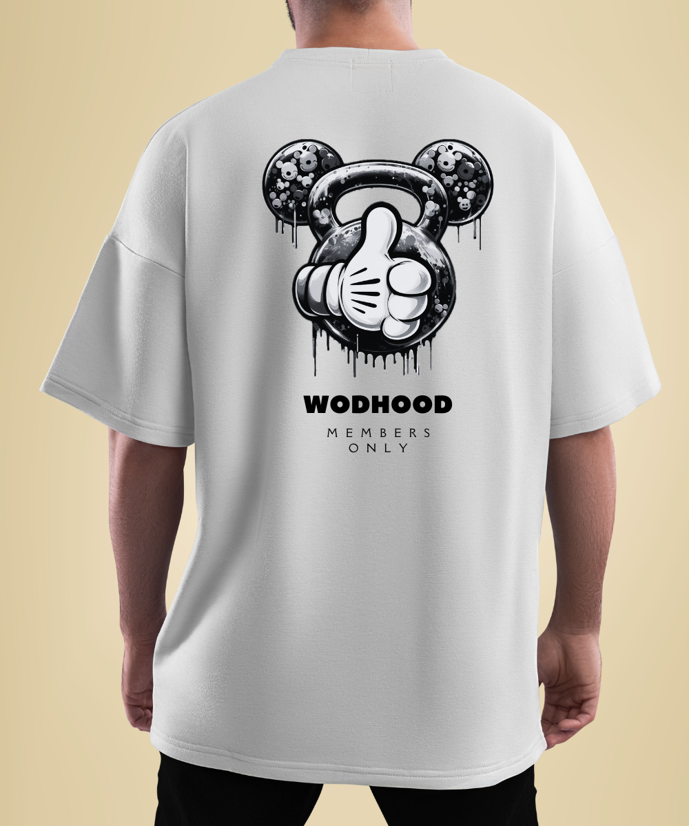 Wodhood KETTLEBEAR B/W Oversized Shirt