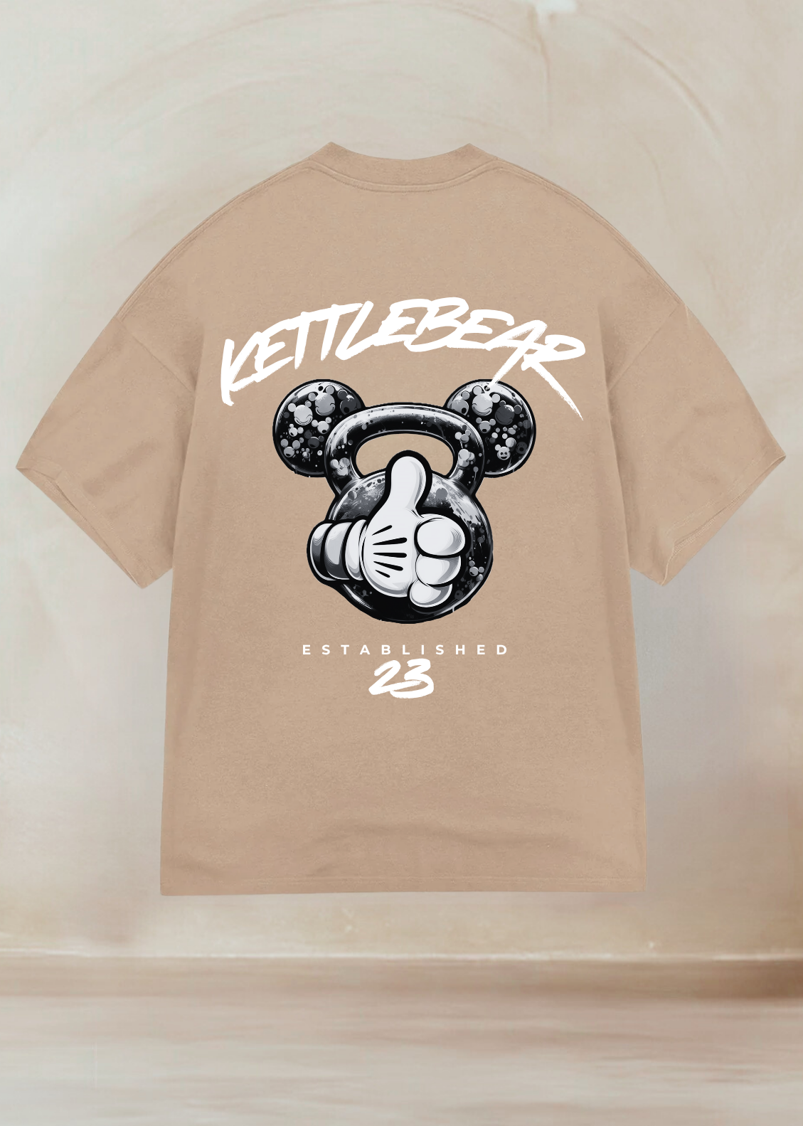 KETTLEBEAR23 B/W Unisex Oversized Shirt