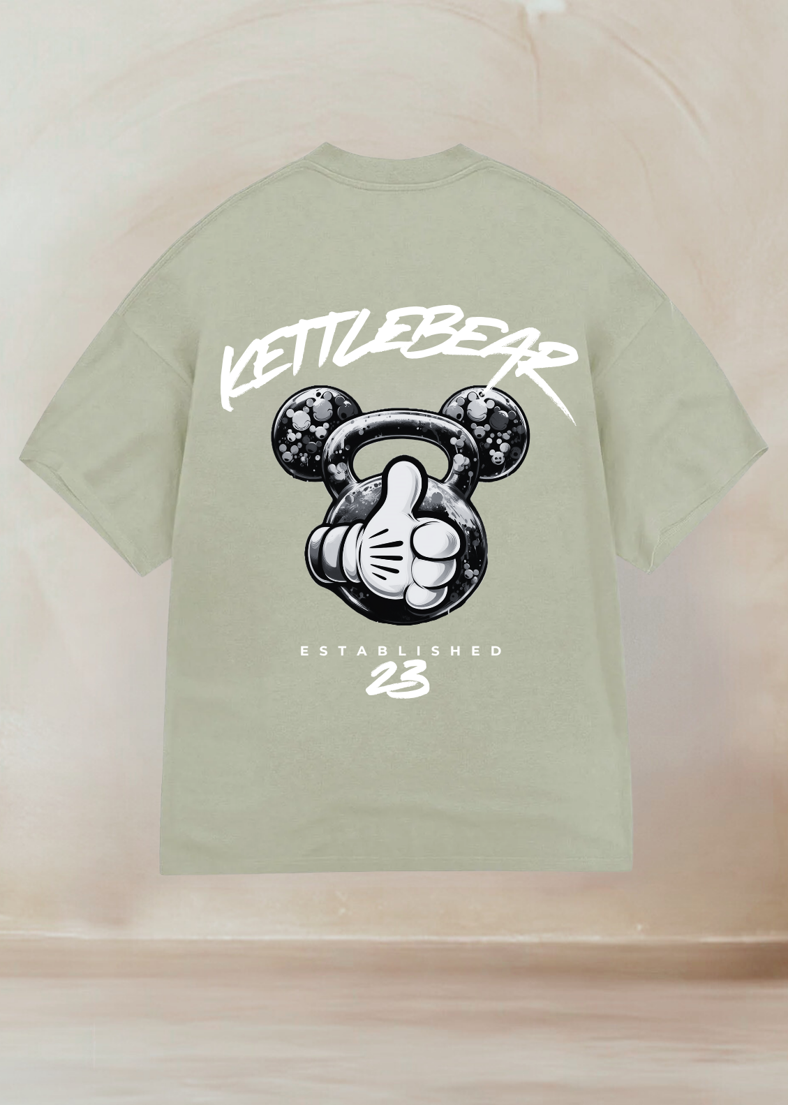 KETTLEBEAR23 B/W Unisex Oversized Shirt
