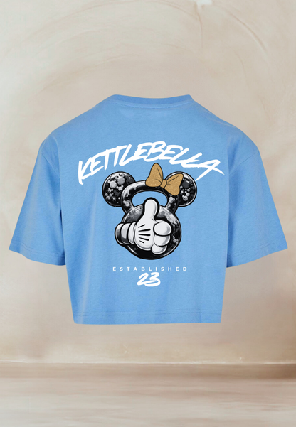 KETTLEBELLA23 Oversize Crop Top Blau