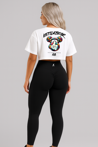 KETTLEBEAR23 Oversize Crop Top Weiß