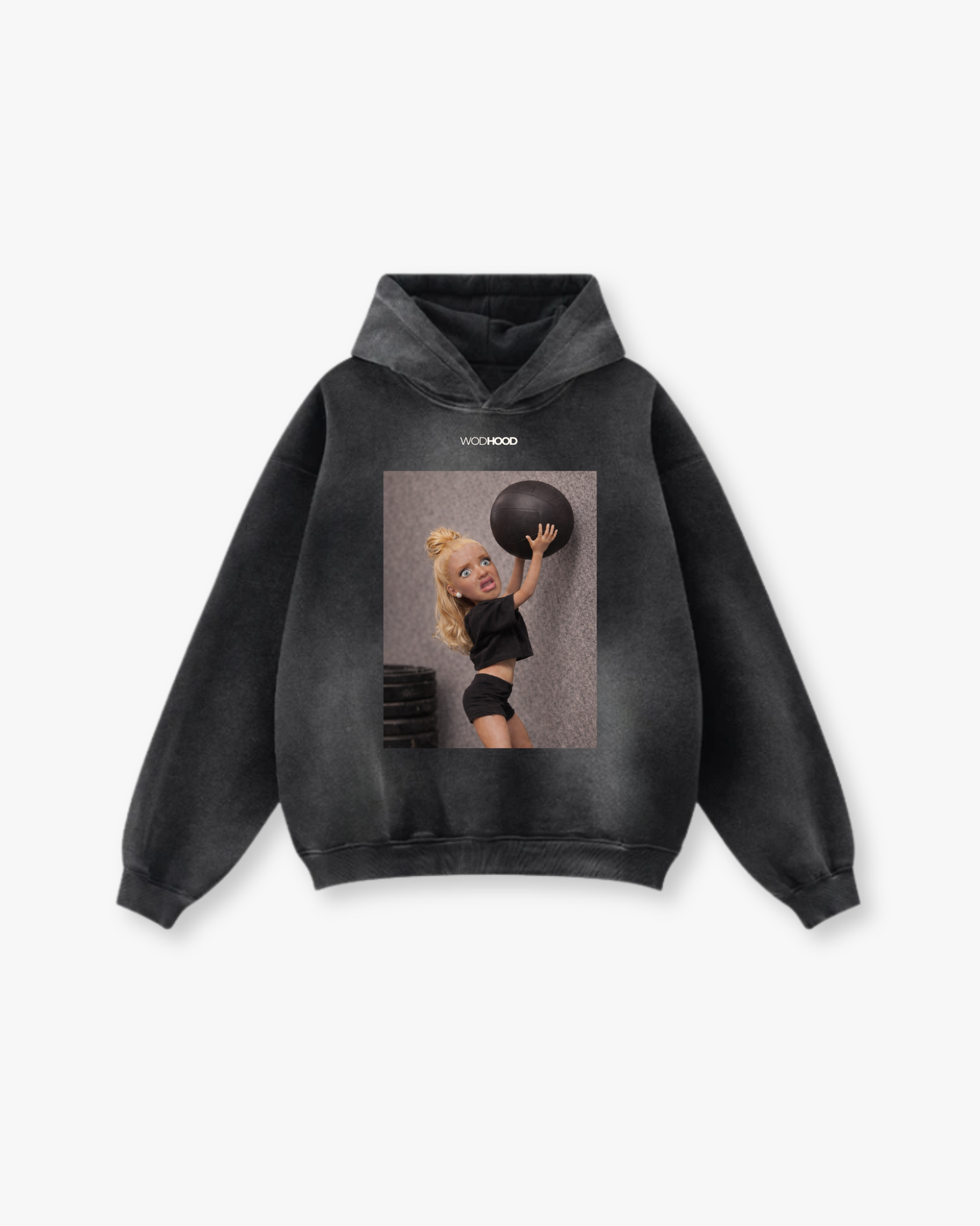 ZAMÓW W PRZEDSPRZEDAŻY - BLUZA Z KAPTUREM UNBROKEN LINDA OVERSIZE W STYLU PRANIA