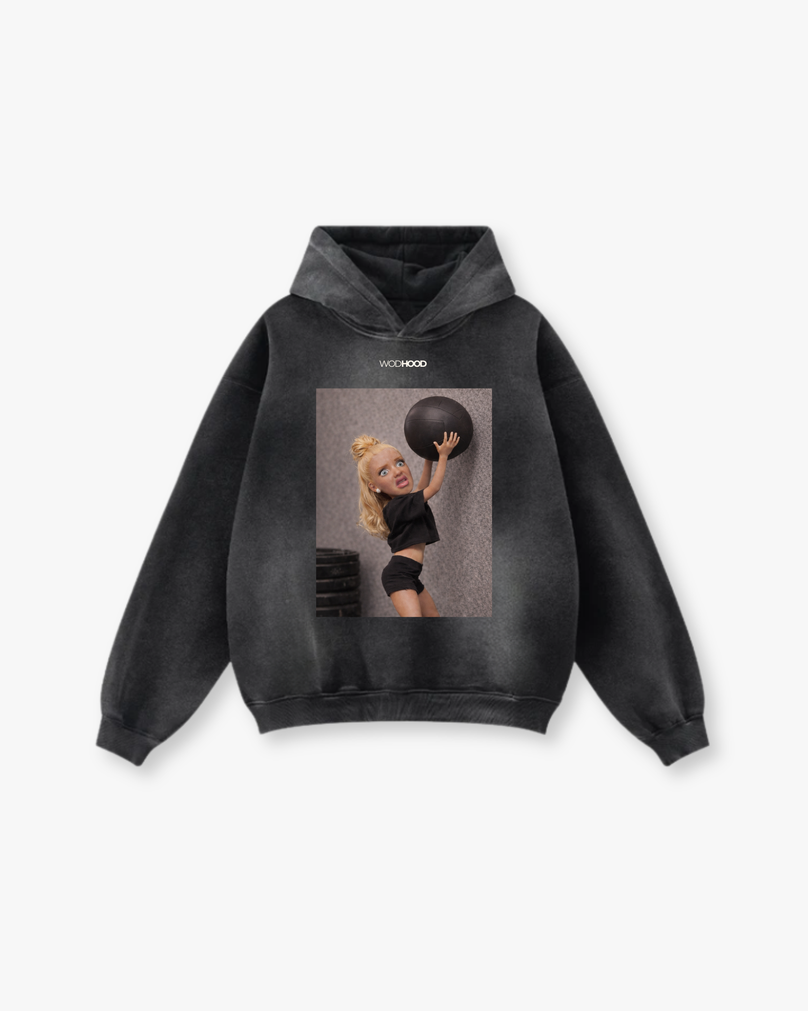 ZAMÓW W PRZEDSPRZEDAŻY - BLUZA Z KAPTUREM UNBROKEN LINDA OVERSIZE W STYLU PRANIA