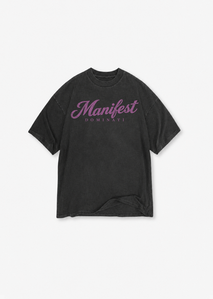 MANIFEST DOMINATI OVERSIZED SHIRT WASHED BLACK