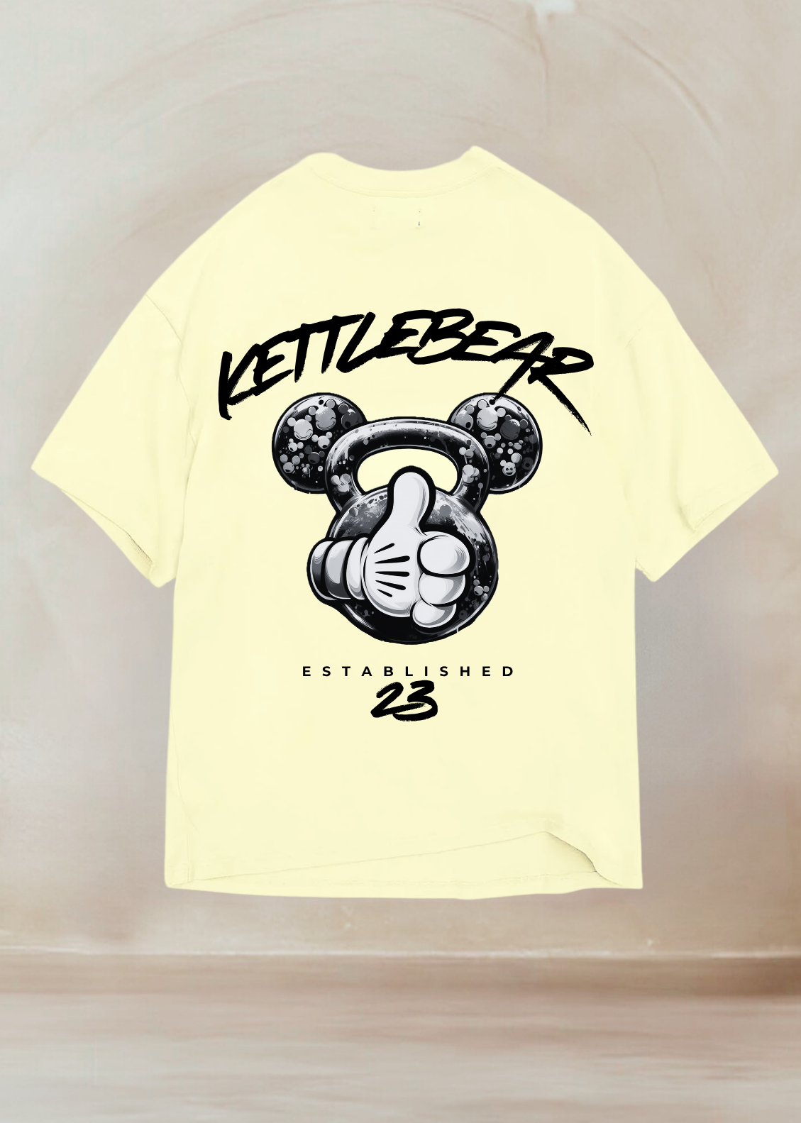 KETTLEBEAR23 B/W Unisex Oversized Shirt