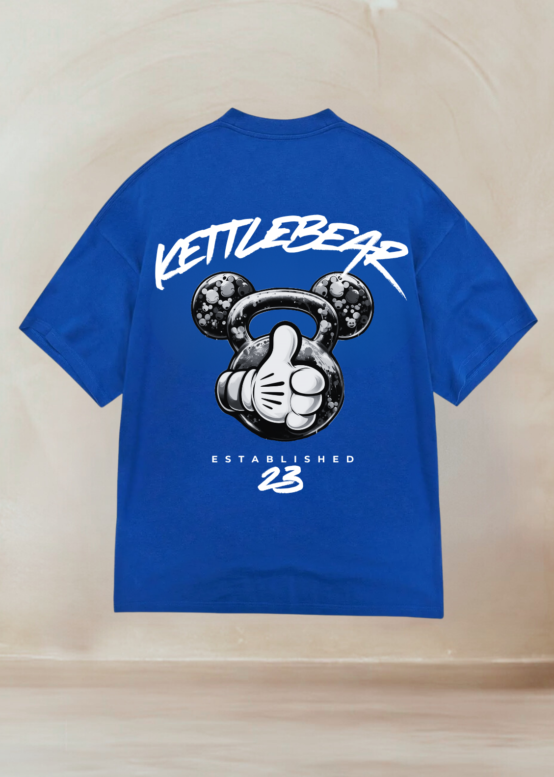 KETTLEBEAR23 B/W Unisex Oversized Shirt
