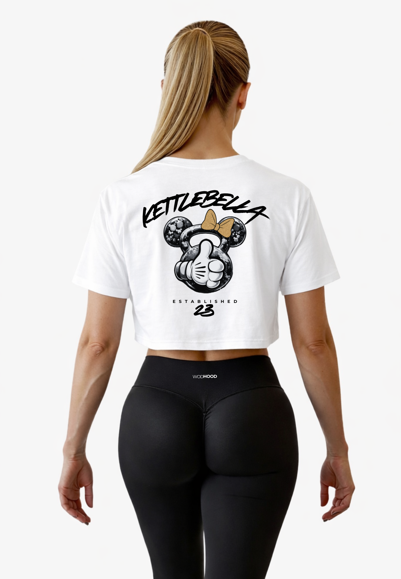 PRE - ORDER - KETTLEBELLA23 OVERSIZED CROP TOP WEISS