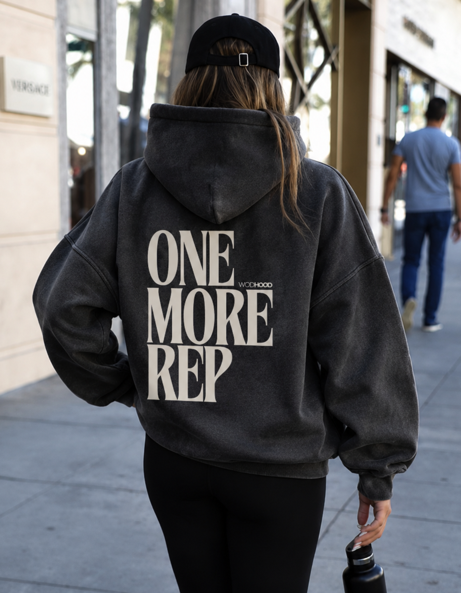 LIMITED DROP - ONE MORE REP OVERSIZED HOODIE WASHED