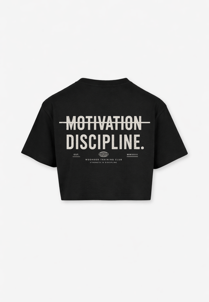 LIMITED DROP - DISCIPLINE OVERSIZED CROP TOP