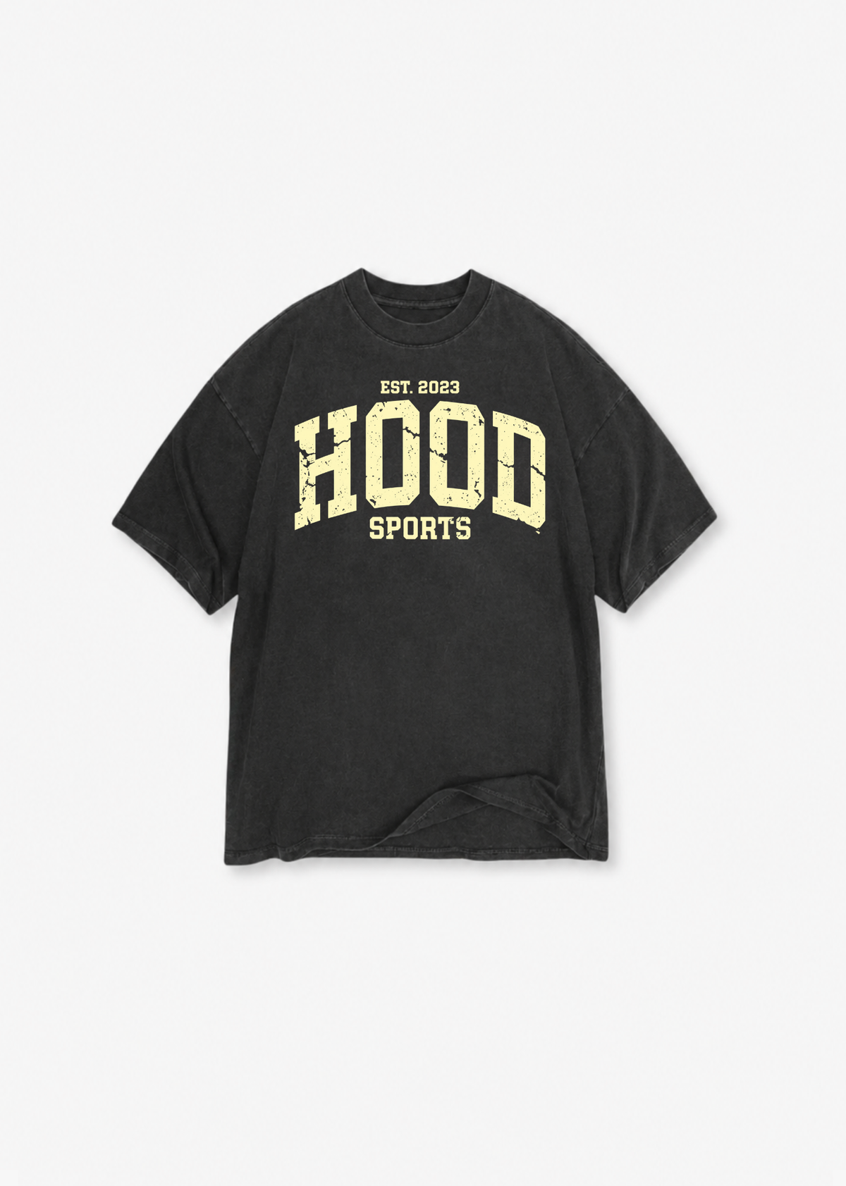 HOOD SPORTS OVERSIZED SHIRT WASHED BLACK
