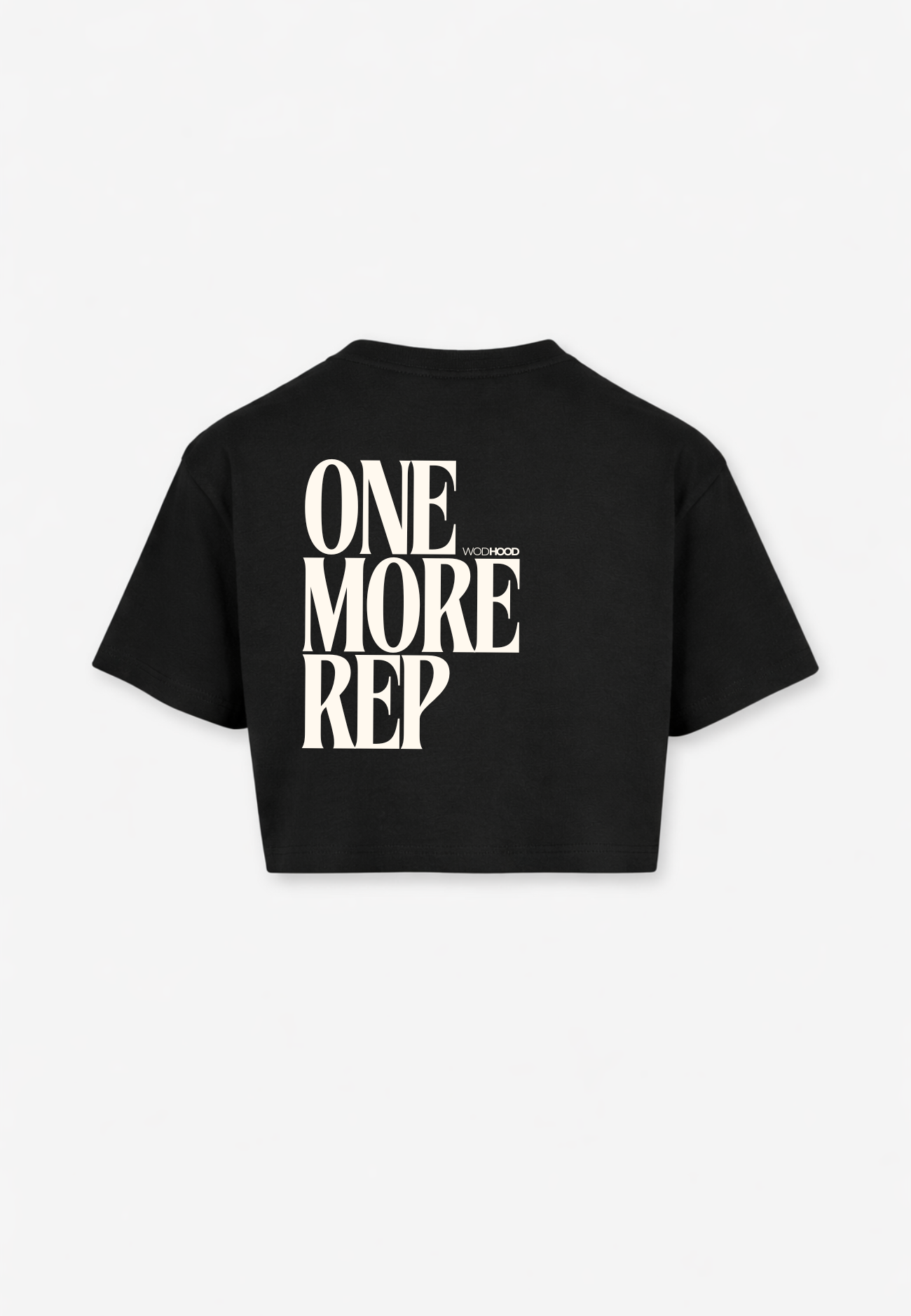 PRE - ORDER - ONE MORE REP OVERSIZED CROP TOP SCHWARZ/BLAU