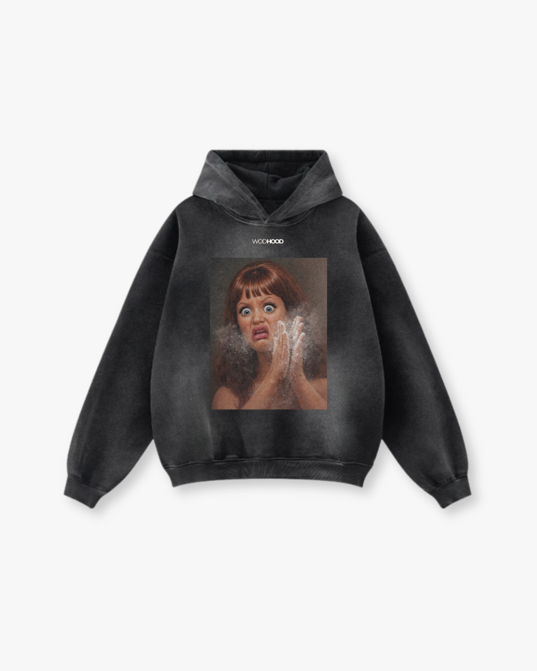 ZAMÓW W PRZEDSPRZEDAŻY - BRUDNA DIANE BLUZA Z KAPTUREM OVERSIZE W STYLU PRANIA