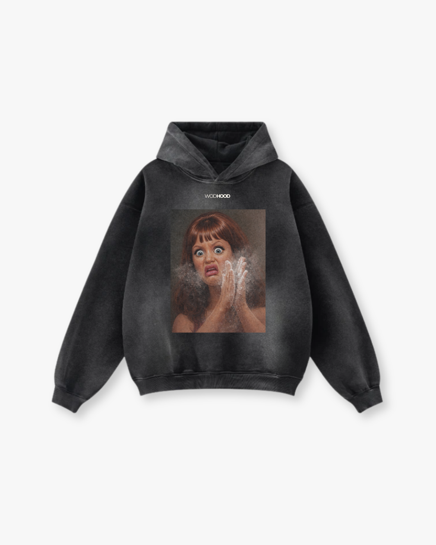 ZAMÓW W PRZEDSPRZEDAŻY - BRUDNA DIANE BLUZA Z KAPTUREM OVERSIZE W STYLU PRANIA