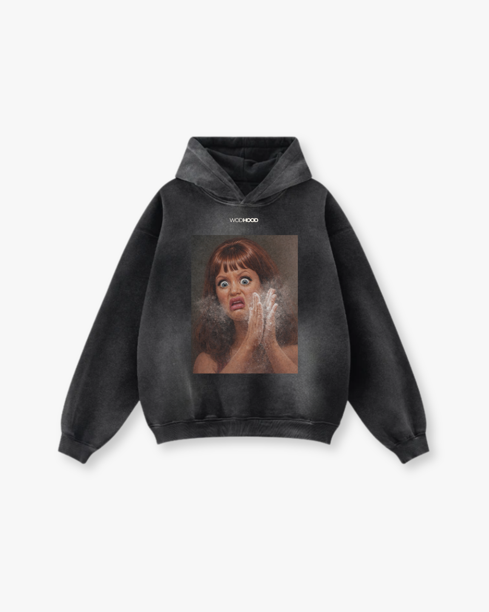 ZAMÓW W PRZEDSPRZEDAŻY - BRUDNA DIANE BLUZA Z KAPTUREM OVERSIZE W STYLU PRANIA