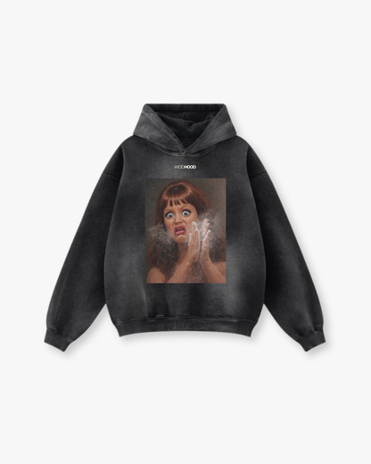 ZAMÓW W PRZEDSPRZEDAŻY - BRUDNA DIANE BLUZA Z KAPTUREM OVERSIZE W STYLU PRANIA