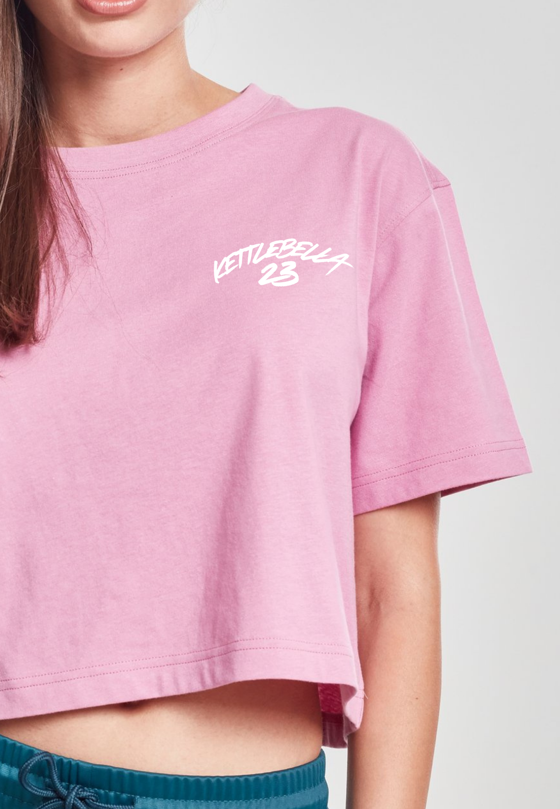 KETTLEBELLA23 Oversize Crop Top Pink