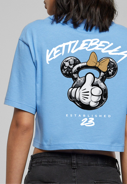 KETTLEBELLA23 Oversize Crop Top Blau
