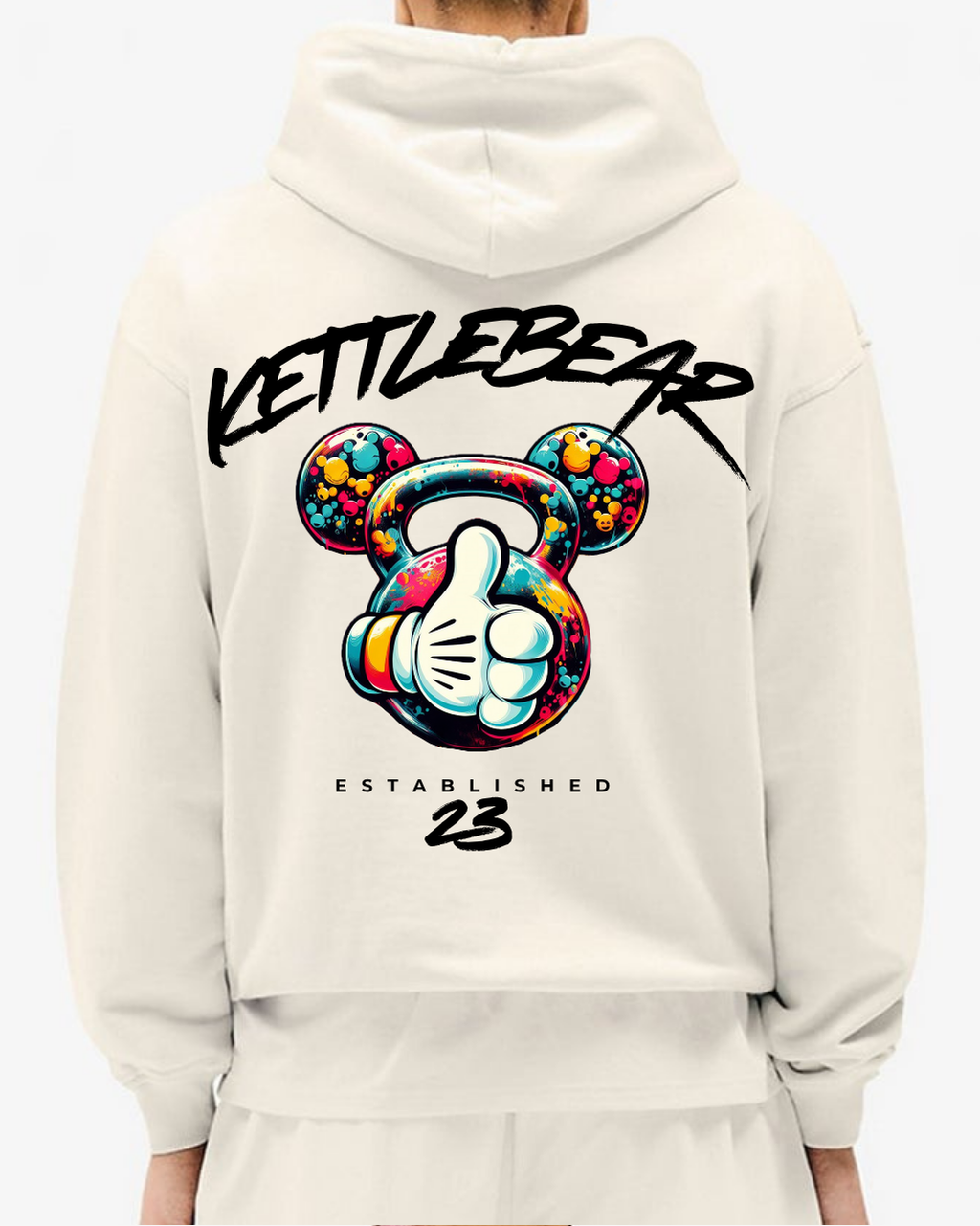 KETTLEBEAR23 Unisex Wodhoodie Weiß