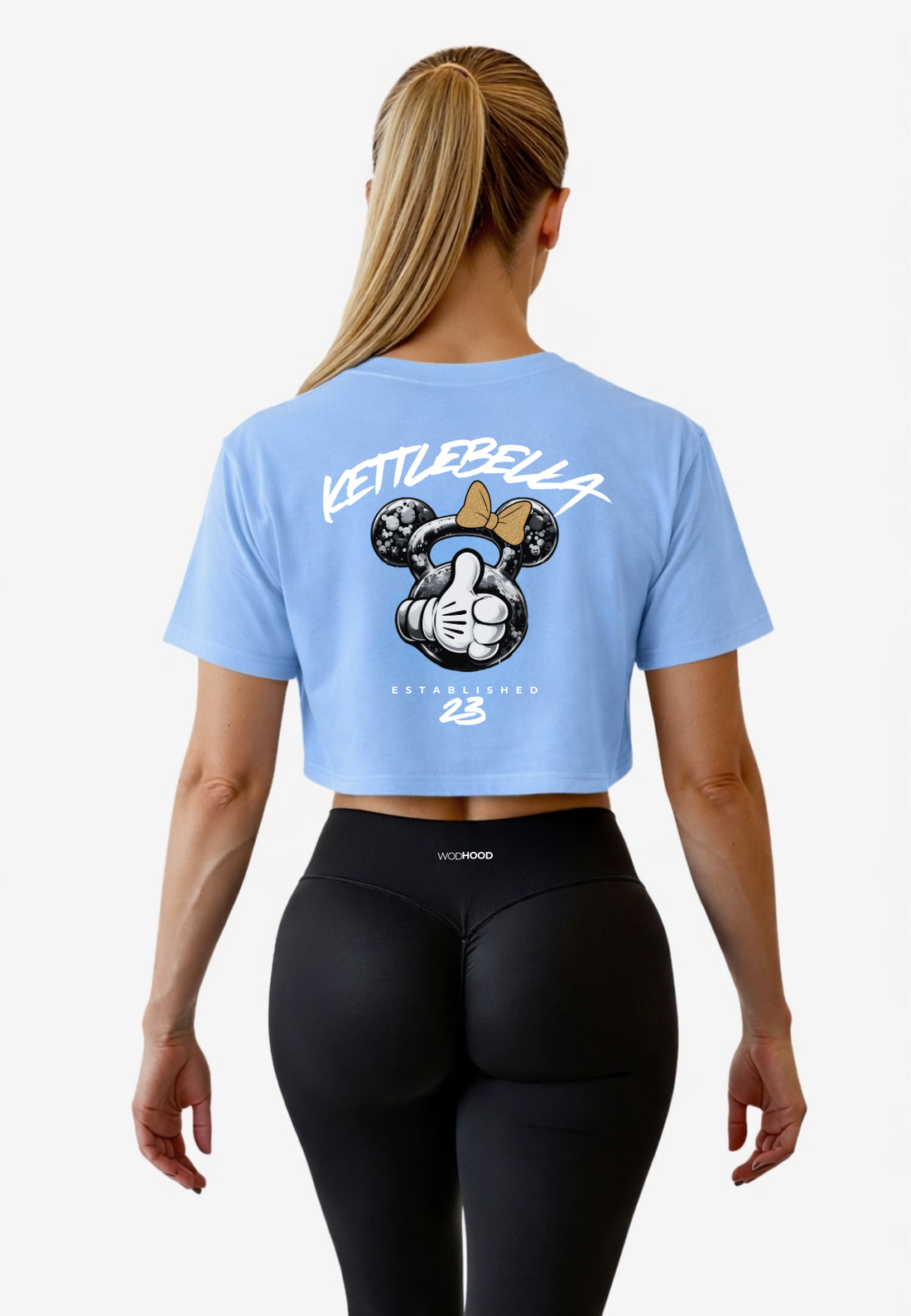 PRE - ORDER - KETTLEBELLA23 OVERSIZED CROP TOP BLAU