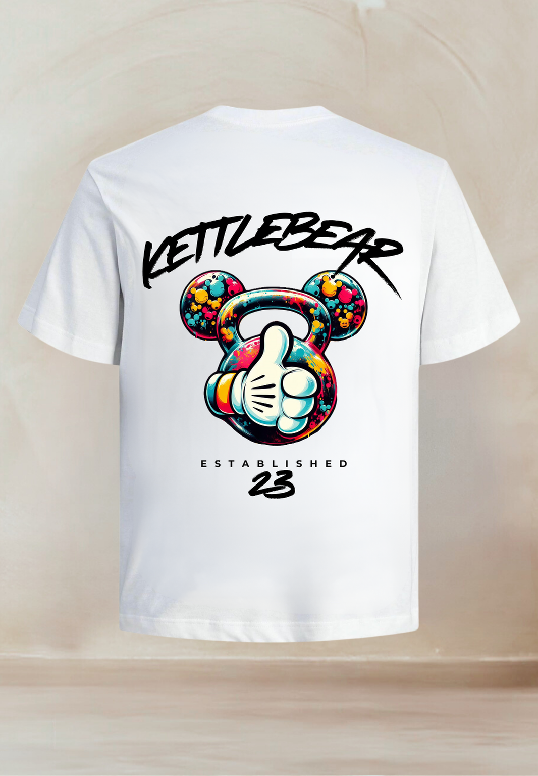 KETTLEBEAR23 Herren T-Shirt Weiß