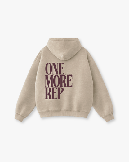 PRE - ORDER - ONE MORE REP OVERSIZED HOODIE WASHED